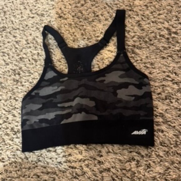 Avia camo sports bra 🖤 size L from Target. Flexible - Picture 1 of 4